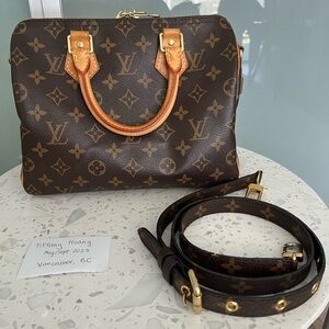Louis Vuitton monogram speedy bandouliere 25